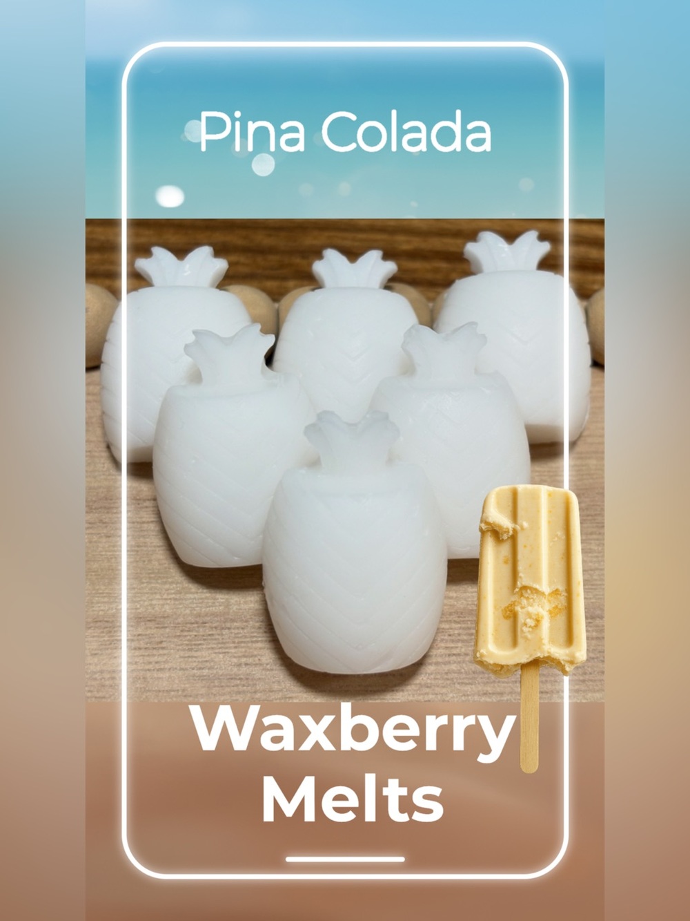 Pineapple Shaped Pina Colada Scented Wax Melts